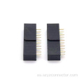 Conector hembra de 2,54 mm de doble fila recto 18P